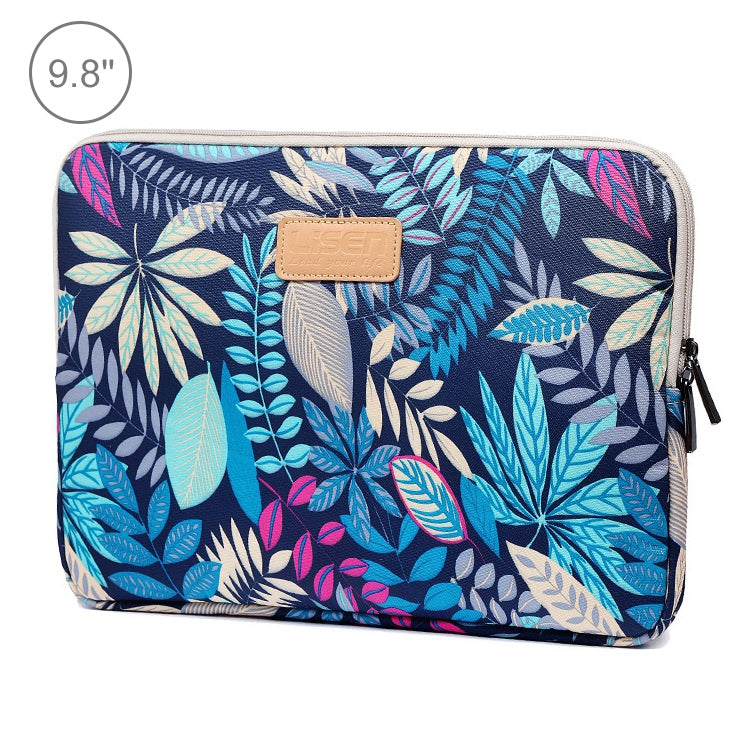 Lisen 9.8 inch Sleeve Case Colorful Leaves Zipper Briefcase Carrying Bag, 9.8 inch