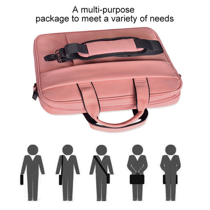 DJ03 Waterproof Anti-scratch Anti-theft One-shoulder Handbag for 13.3 inch Laptops, with Suitcase Belt, DJ03 13.3 inch Black, DJ03 13.3 inch Pink, DJ03 13.3 inch Navy Blue