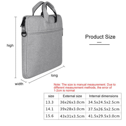 ST01S Waterproof Oxford Cloth Hidden Portable Strap One-shoulder Handbag for 14.1 inch Laptops, ST01S 14.1 inch Light Grey, ST01S 14.1 inch Dark Gray, ST01S 14.1 inch Navy Blue, ST01S 14.1 inch Black, ST01S 14.1 inch Pink
