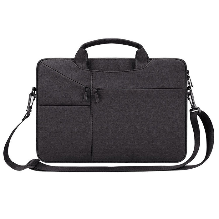 ST02S Waterproof Tear Resistance Hidden Portable Strap One-shoulder Handbag for 14.1 inch Laptops, with Suitcase Belt, ST02S 14.1 inch Black, ST02S 14.1 inch Dark Gray, ST02S 14.1 inch Pink, ST02S 14.1 inch Light Grey, ST02S 14.1 inch Navy Blue