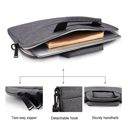 ST02S Waterproof Tear Resistance Hidden Portable Strap One-shoulder Handbag for 14.1 inch Laptops, with Suitcase Belt, ST02S 14.1 inch Navy Blue, ST02S 14.1 inch Black, ST02S 14.1 inch Dark Gray, ST02S 14.1 inch Pink, ST02S 14.1 inch Light Grey