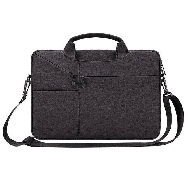 ST02S Waterproof Tear Resistance Hidden Portable Strap One-shoulder Handbag for 15.6 inch Laptops, with Suitcase Belt, ST02S 15.6 inch Black, ST02S 15.6 inch Dark Gray, ST02S 15.6 inch Pink, ST02S 15.6 inch Light Grey, ST02S 15.6 inch Navy Blue