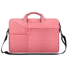 ST02S Waterproof Tear Resistance Hidden Portable Strap One-shoulder Handbag for 15.6 inch Laptops, with Suitcase Belt, ST02S 15.6 inch Black, ST02S 15.6 inch Dark Gray, ST02S 15.6 inch Pink, ST02S 15.6 inch Light Grey, ST02S 15.6 inch Navy Blue