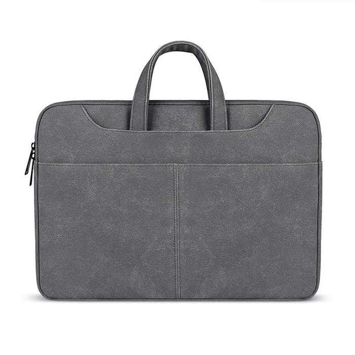 ST06S Waterproof PU Leather Zipper Hidden Portable Strap One-shoulder Handbag for 13.3 inch Laptops, with Magic Stick & Suitcase Belt, ST06S 13.3 inch Dark Gray, ST06S 13.3 inch Pink, ST06S 13.3 inch Light Grey