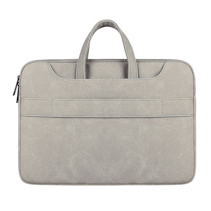 ST06S Waterproof PU Leather Zipper Hidden Portable Strap One-shoulder Handbag for 13.3 inch Laptops, with Magic Stick & Suitcase Belt, ST06S 13.3 inch Light Grey, ST06S 13.3 inch Dark Gray, ST06S 13.3 inch Pink