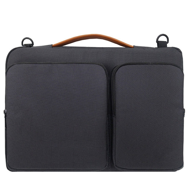 Nylon Waterproof Laptop Handbag Bag for 13-14 inch Laptops with Trunk Trolley Strap, 13-14 inch