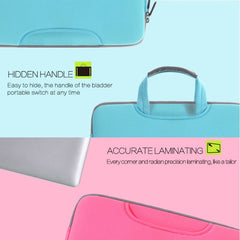 15.4 inch Portable Air Permeable Handheld Sleeve Bag for MacBook Air / Pro, Lenovo and other Laptops, Size: 38x27.5x3.5cm, 15.4 inch Magenta, 15.4 inch Blue, 15.4 inch Grey, 15.4 inch Green, 15.4 inch Pink, 15.4 inch Black