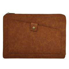 Universal Genuine Leather Business Zipper Laptop Tablet Bag For 12 inch and Below, 12 inch