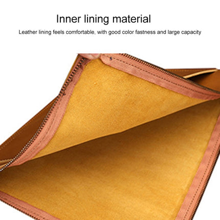 Universal Genuine Leather Business Laptop Tablet Zipper Bag For 13.3 inch and Below, 13.3 inch