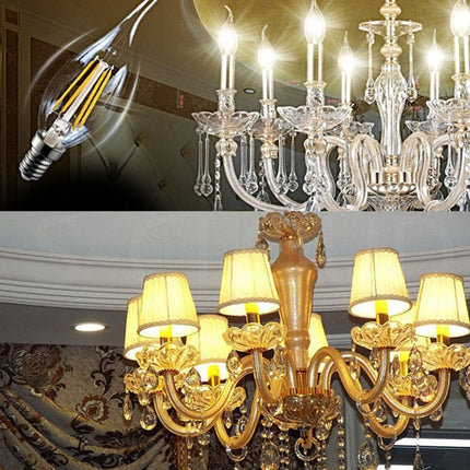 6 LEDs 450 LM Retro Energy Saving Light for Halls, AC 220V, Apiciform E14 6W 220V White Light