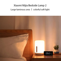 Original Xiaomi Mijia Bedside Lamp 2 LED Night Light Touch & Smart App Control, Bedside Lamp