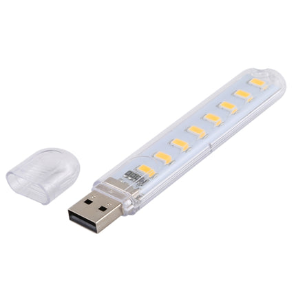 3W 8 LEDs 5730 SMD USB LED Book Light Portable Night Lamp, DC 5V