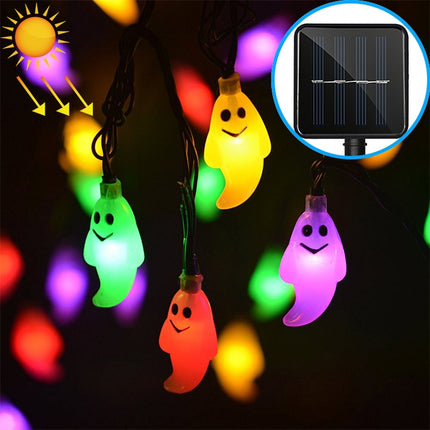 Ghost Shape 30 LEDs Outdoor Garden Waterproof Christmas Festival Decoration Solar Lamp String