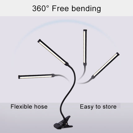 LED Desk Lamp 8W Folding Adjustable Eye Protection Table Lamp, USB Plug-in Version, USB Plug-in Version(Black), USB Plug-in Version(White)