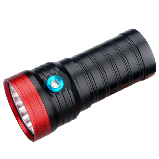 3 Gears, DB18 18xT6, Luminous Flux: 5400lm LED Flashlight, with 4 18650 Batteries