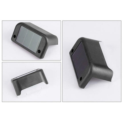 12 PCS Solar Powered LED Outdoor Stairway Light IP65 Waterproof Garden Lamp, Warm White Light