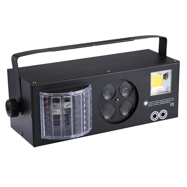 4 in 1 Projector Indoor Stage Decoration Atmosphere Light with Holder / Auto Run / Sound Control / DMX512, AC 90-240V