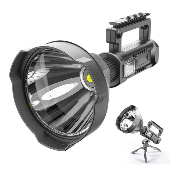 W590 P50 10W Rechargeable Strong LED Flashlight 4-Modes Outdoors Searchlight with Tripod