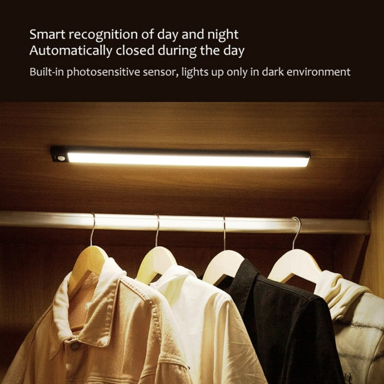 40cm Original Xiaomi Youpin YEELIGHT LED Smart Human Motion Sensor Light Bar Rechargeable Wardrobe Cabinet Corridor Wall Lamps, 40cm