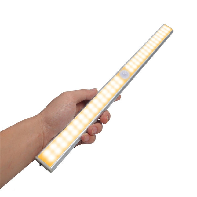 2.8W 40 LEDs Warm White Wide Screen Intelligent Human Body Sensor Light LED Corridor Cabinet Light, USB Charging Version, 2.8W 40 LEDs Warm White