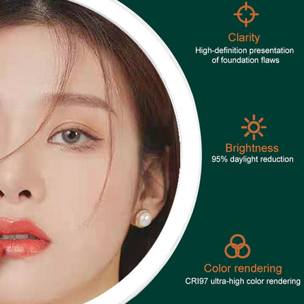 Smart LED Desktop Makeup Mirror with Fill Light, White Light