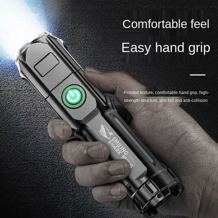 SMILING SHARK 622A Telescopic Focusing Three-gear Bright LED Flashlight