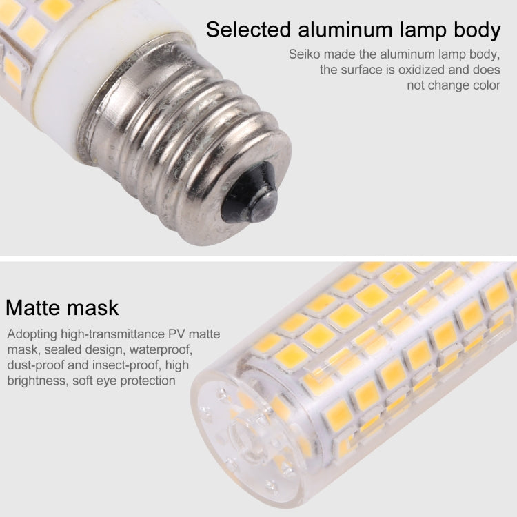 E17 102 LEDs SMD 2835 2800-3200K LED Corn Light, AC 110V