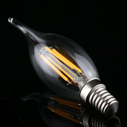 C35 E14 4W 4 LEDs 300 LM 3000K Dimmable Retro LED Filament Light Bulb Energy Saving Light, AC 220V