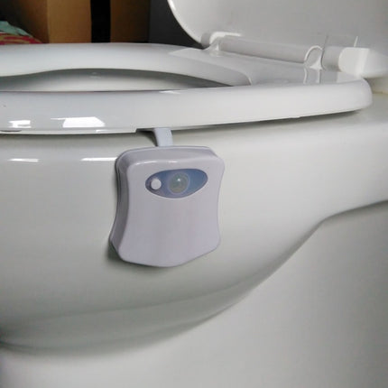 8 Colors Indoor Lighting Night Lights Motion Sensor LED Toilet Seat Cover Lightbowl Light Lamp
