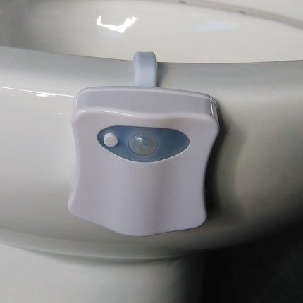 8 Colors Indoor Lighting Night Lights Motion Sensor LED Toilet Seat Cover Lightbowl Light Lamp