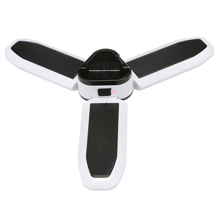 Multifunctional Solar USB Charging 60 LED Trefoil Camping Lamp Outdoor Tent Portable Lamp Flashlight  Emergency Light Bulb Light, Style: Solar