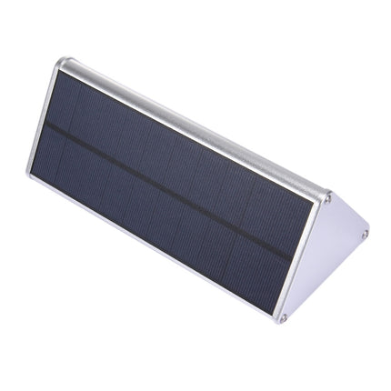 800 LM 48 LEDs SMD 2835 Sensor Triangle Energy Saving Wall Light with Solar Panel and Hidden Switch for Garden / Courtyard / Outdoor Camping(Silver)