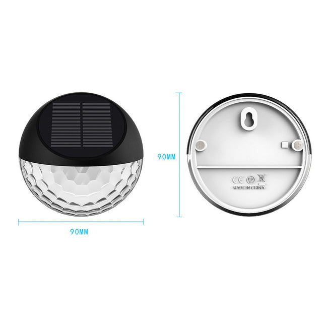 4 PCS SMD2835 Solar Decorative Light Outdoor Waterproof Garden Fence Light, Color Temperature: 3000-3200K