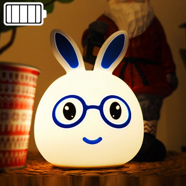 Creative Battery Powered LED Decoration Lamp Novelty Gift, Smile Pink Rabbit/Battery-Powered, Smile Blue Rabbit/Battery-Powered, Happy Pink Rabbit/Battery-Powered, Happy Blue Rabbit/Battery-Powered