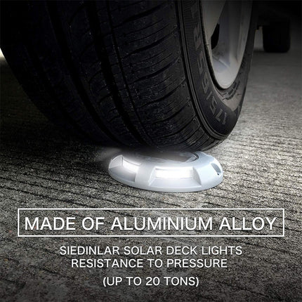 4 PCS LED Solar Powered Embedded Ground Lamp IP68 Waterproof Outdoor Garden Lawn Lamp