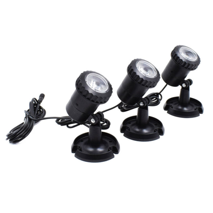 3 In 1 Red Green Blue Light Lawn Insertion Pool Diving Solar Spotlight