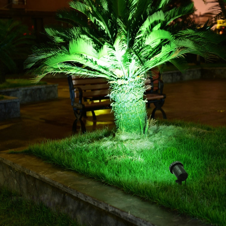 3 In 1 Red Green Blue Light Lawn Insertion Pool Diving Solar Spotlight