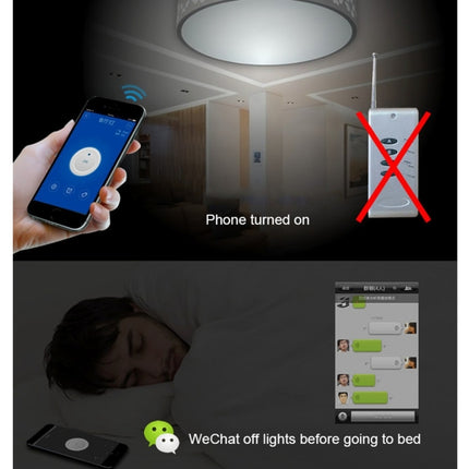 Sonoff 433 MHz DIY WiFi Smart Wireless Fernbedienung Timermodul Netzschalter mit 4-Tasten-Fernbedienung für Smart Home, unterstützt iOS und Android, 433 MHz mit Fernbedienung