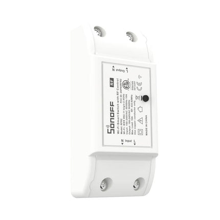 Sonoff 433 MHz DIY WiFi Smart Wireless Fernbedienung Timermodul Netzschalter mit 4-Tasten-Fernbedienung für Smart Home, unterstützt iOS und Android, 433 MHz mit Fernbedienung