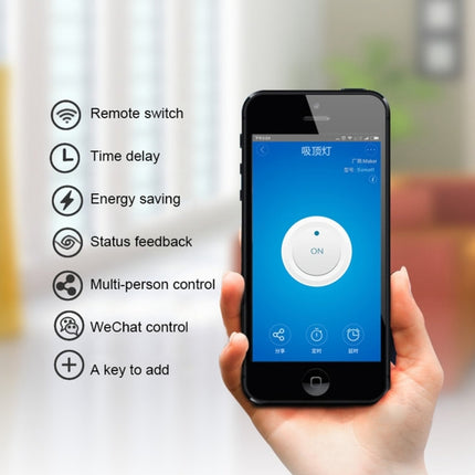 Sonoff 433 MHz DIY WiFi Smart Wireless Fernbedienung Timermodul Netzschalter mit 4-Tasten-Fernbedienung für Smart Home, unterstützt iOS und Android, 433 MHz mit Fernbedienung