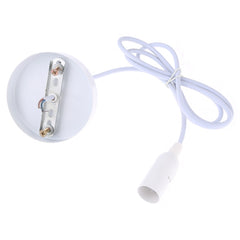 E14 Lamp Holder DIY Ceiling Chandelier Light Bulbs Screw Base Socket, Cable Length: 1m