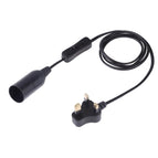 Small UK Plug, 1.2m / Black
