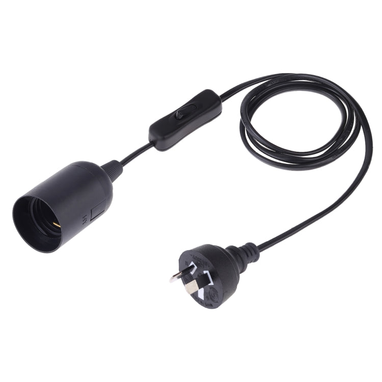 E27 Wire Cap Switch Lamp Holder Chandelier Power Socket with 1.2m Extension Cable, Small UK Plug