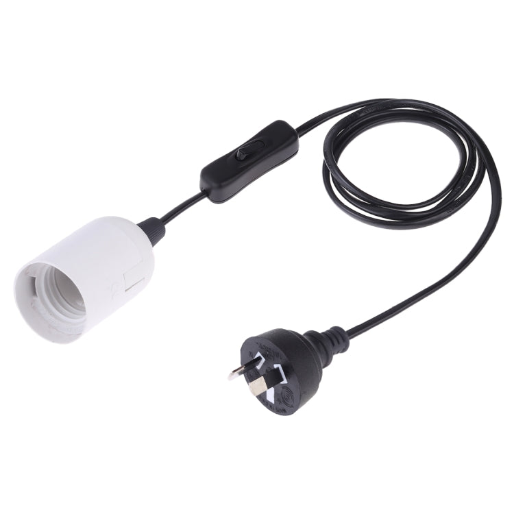 E27 Wire Cap Switch Lamp Holder Chandelier Power Socket with 1.2m Extension Cable, Small UK Plug