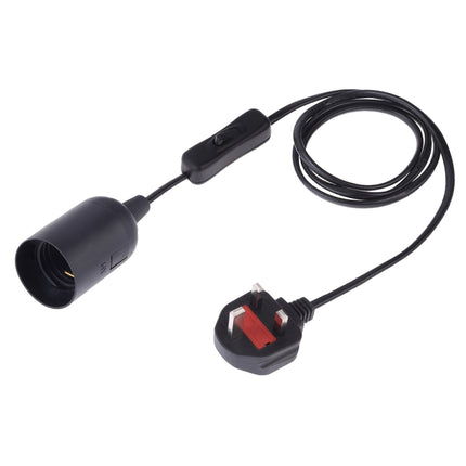 E27 Wire Cap Switch Lamp Holder Chandelier Power Socket with 1.2m Extension Cable, Small UK Plug, EU Plug, 1.5m, AU Plug, 1.2m, Big UK Plug, 1.5m, US Plug, 1.5m, Small UK Plug, 1.2m