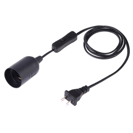 E27 Wire Cap Switch Lamp Holder Chandelier Power Socket with 1.2m Extension Cable, Small UK Plug