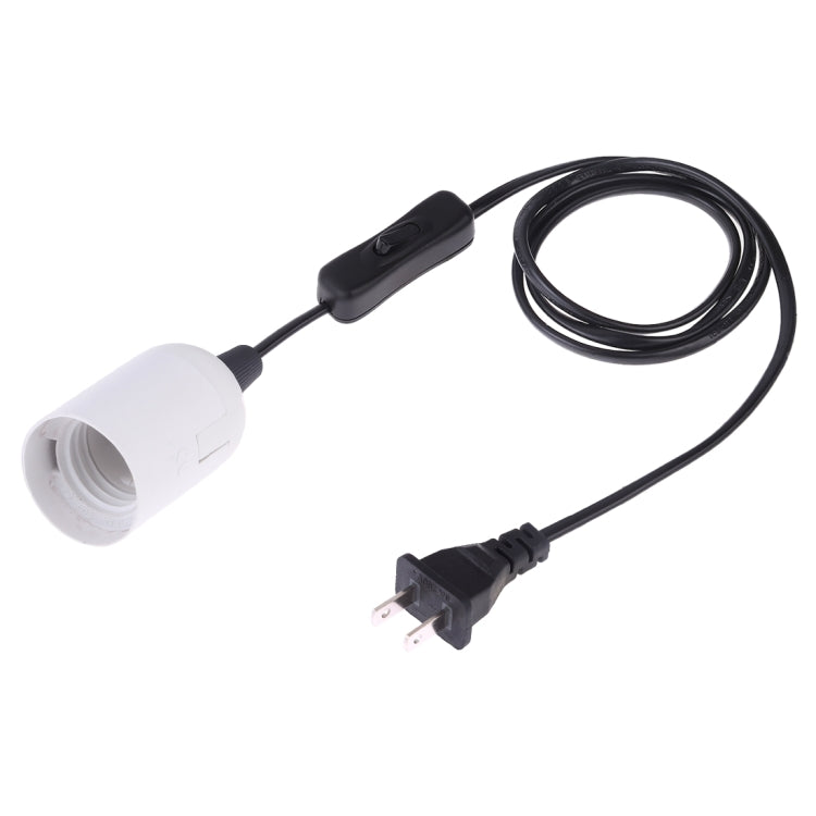 E27 Wire Cap Switch Lamp Holder Chandelier Power Socket with 1.2m Extension Cable, Small UK Plug