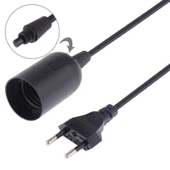 E27 Wire Cap Lamp Holder Chandelier Power Socket with 1.2m Extension Cable, Small UK Plug