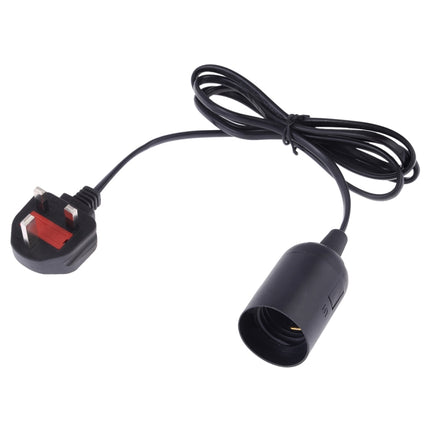 E27 Wire Cap Lamp Holder Chandelier Power Socket with 1.2m Extension Cable, Small UK Plug