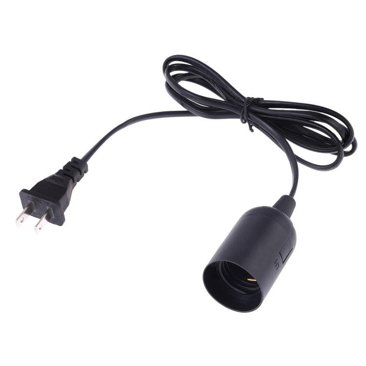 E27 Wire Cap Lamp Holder Chandelier Power Socket with 1.2m Extension Cable, Small UK Plug